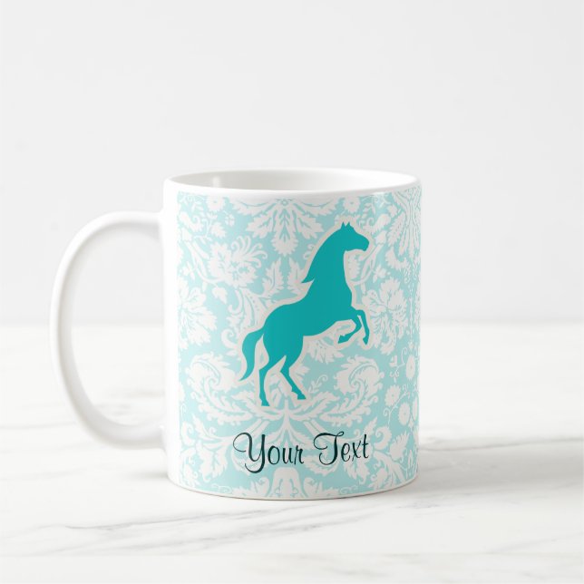 Mug Cheval turquoise (Gauche)