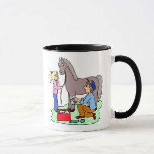 Mug Cheval Vétérinaire Equine Vet Idée cadeau