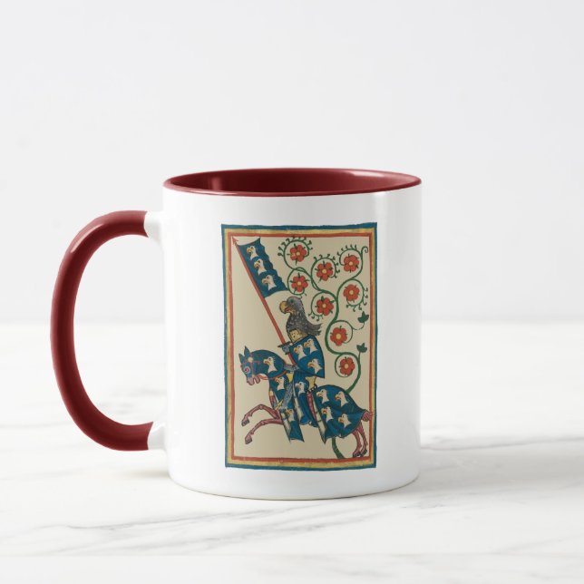 Mug Chevalier Avec Aigle Heraldry, Médiéval Du 14ème S (Gauche)