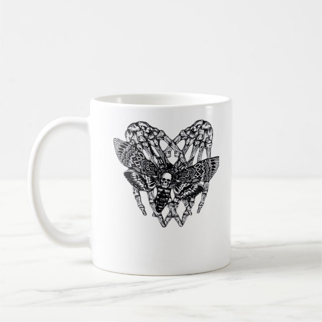 Mug Chevalier de mort Moth Classic - Squelette Coeur m (Gauche)