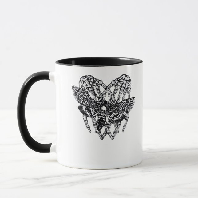 Mug Chevalier de mort Moth Classic - Squelette Coeur m (Gauche)