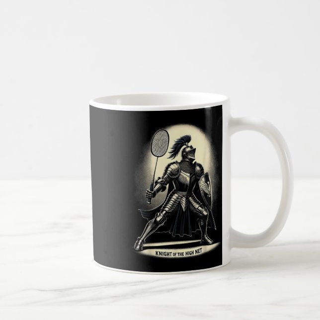 Mug Chevalier Du Haut Badminton Amusant Graphic Tee (Droite)