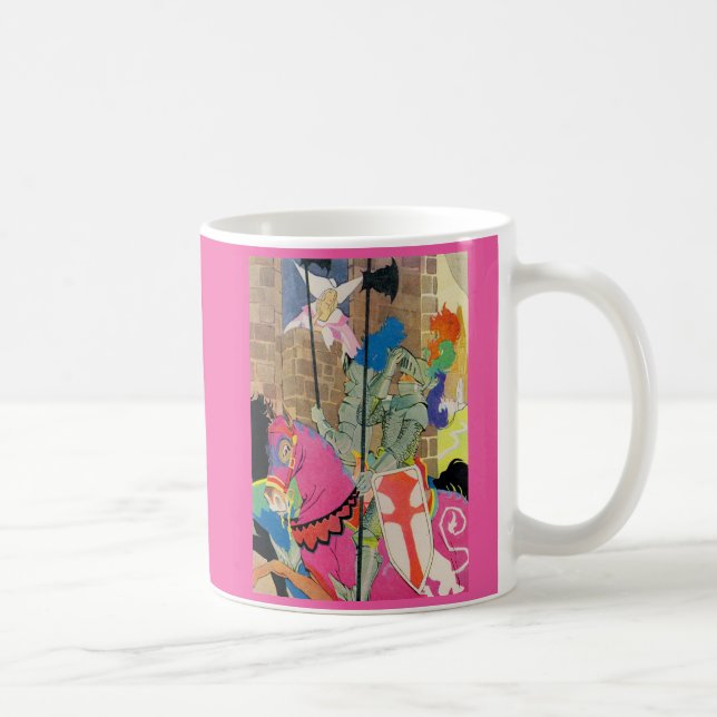 Mug chevalier médiéval à cheval (Droite)