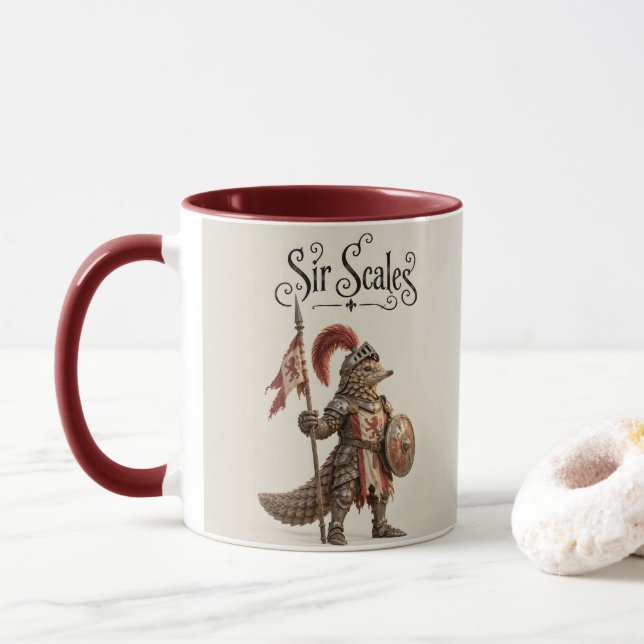 Mug Chevalier Pangolin (Avec donut)