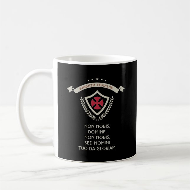 Mug Chevaliers Templiers Crusader Médiéval Insignia Oe (Gauche)