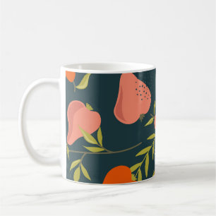 Mug Chevauchement de poires : Papier peint Vintage col