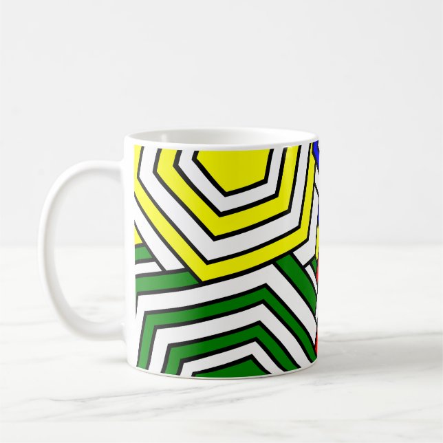 Mug Chevauchement d'hexagones (Gauche)