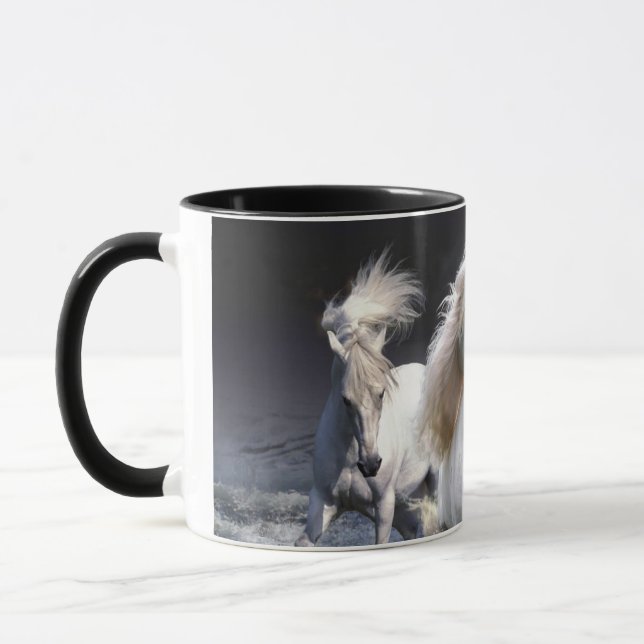Mug Chevaux à lancer l'oreiller (Gauche)