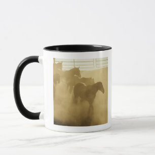 Mug Chevaux dans le corral