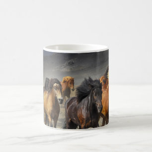 Mug Chevaux dans un tir
