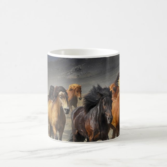 Mug Chevaux dans un tir (Centre)