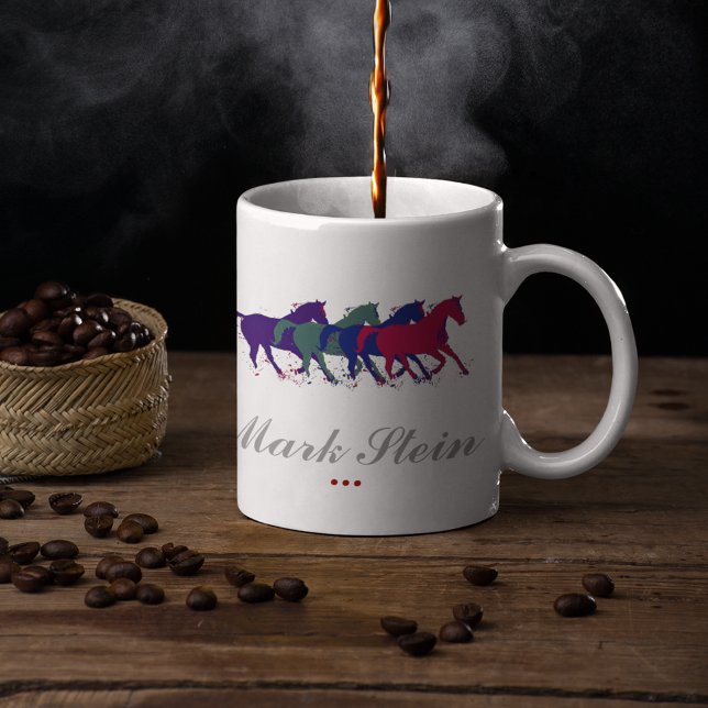 Mug chevaux de ferme personnalisés (Créateur téléchargé)