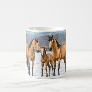 Mug Chevaux En Peau De Bouche En Neige