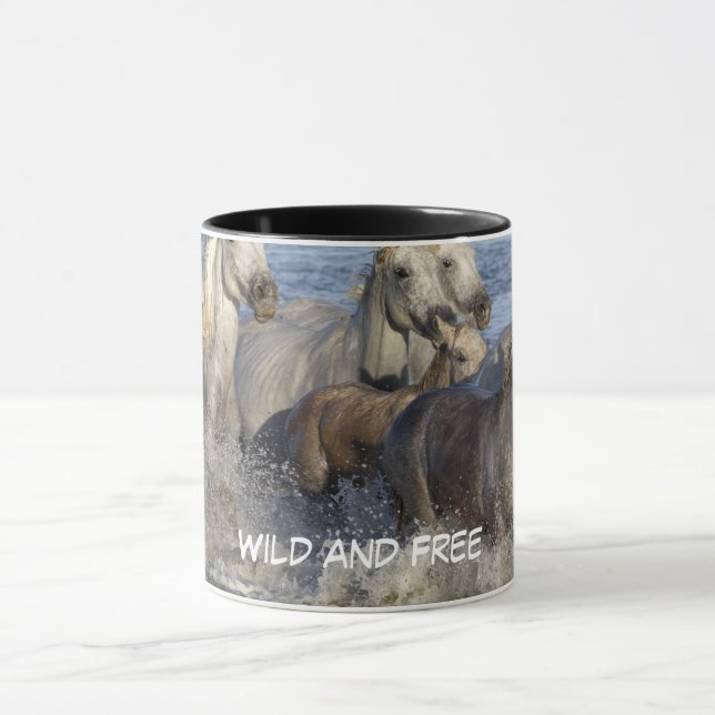 Mug Chevaux galopant dans l'eau (Centre)