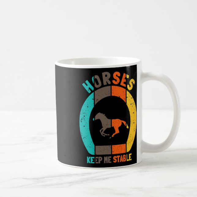 Mug Chevaux Gardez-Moi Stable - Équitation Équitation  (Droite)