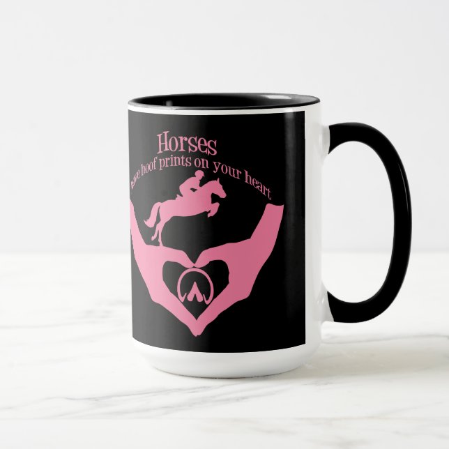 Mug Chevaux Laisser des empreintes de Hoof sur votre c (Droite)