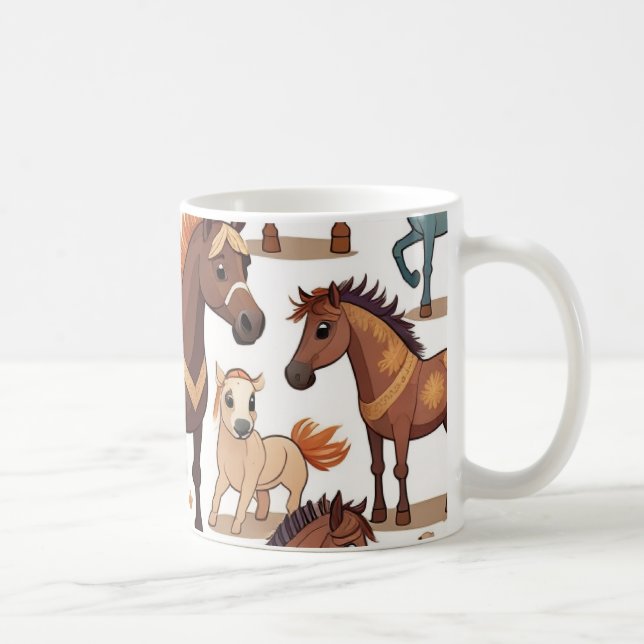 Mug Chevaux mignons (Droite)