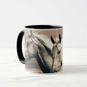 Mug Chevaux Quarter Horses dans la Prairie Canadienne