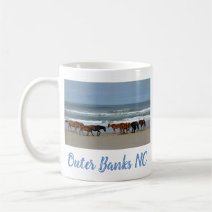 Mug Chevaux sauvages Banques extérieures OBX Corolla N