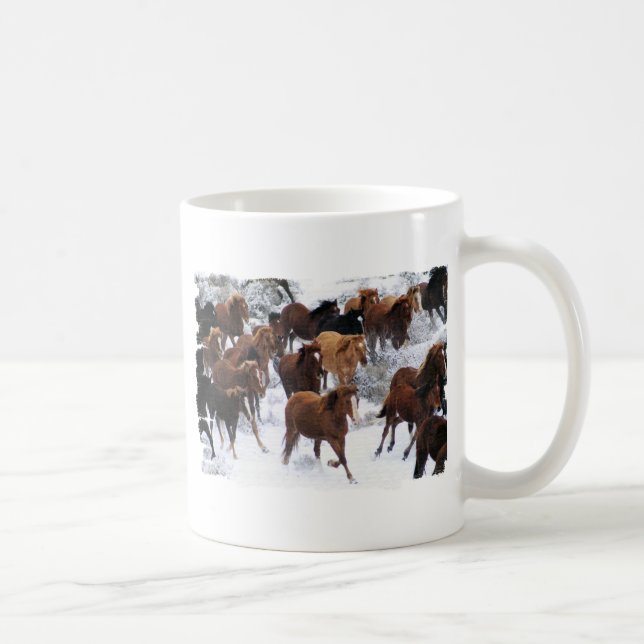 Mug Chevaux sauvages conduits (Droite)