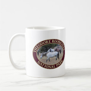 Mug Chevaux sauvages dans le parc national Theodore Ro