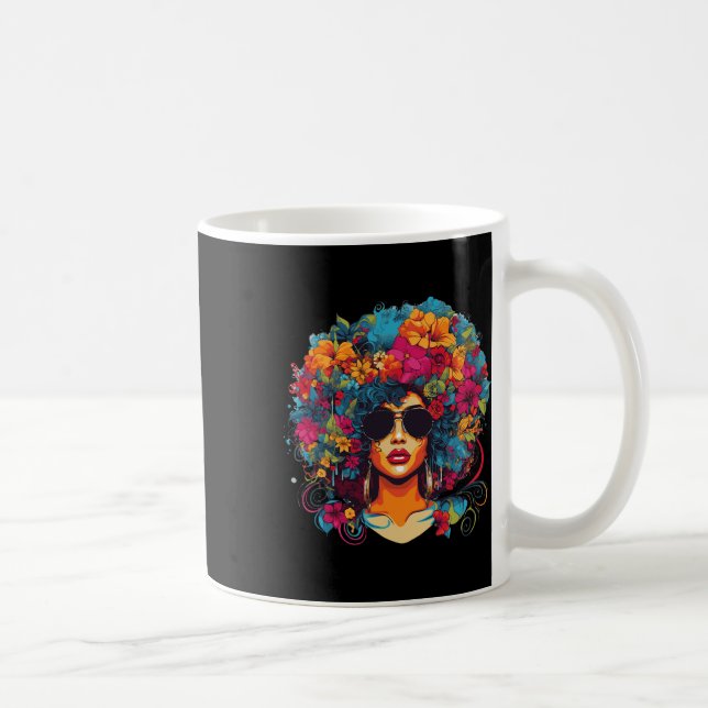 Mug Cheveux Afro Naturels Histoire Noire Fierté Melani (Droite)