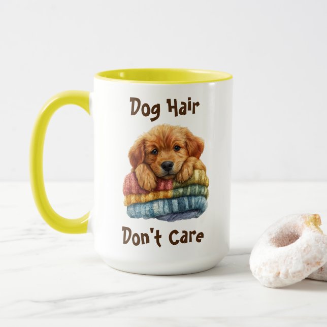 Mug Cheveux de chien, ne t'en fais pas (Avec donut)