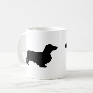 Mug Cheveux longs Dachshund - Silhouette 1