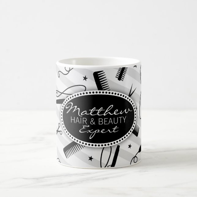 Mug Cheveux noirs et gris et beauté (Centre)
