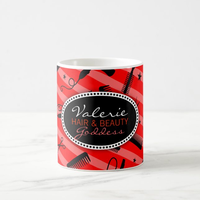Mug Cheveux rouges classiques et beauté (Centre)