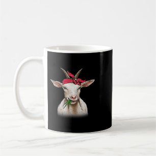 Mug Chèvre amusant élevage chèvre avec bandana dessin