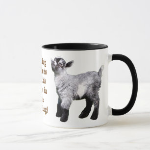 Mug Chèvre de bébé avec le nez en air