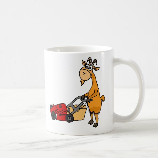 Mug Chèvre de Billy drôle poussant la bande dessinée (Droite)