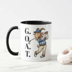 Mug Chèvre Drôle Golfeur Balançant Club