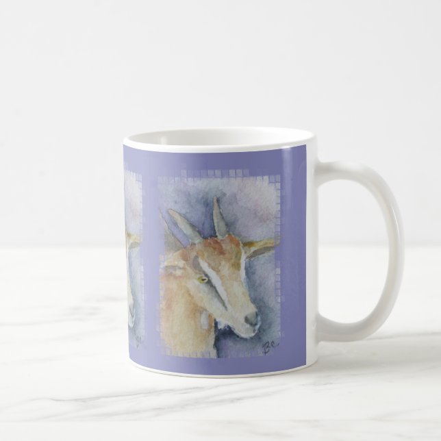 Mug Chèvre/enfant d'aquarelle (Droite)