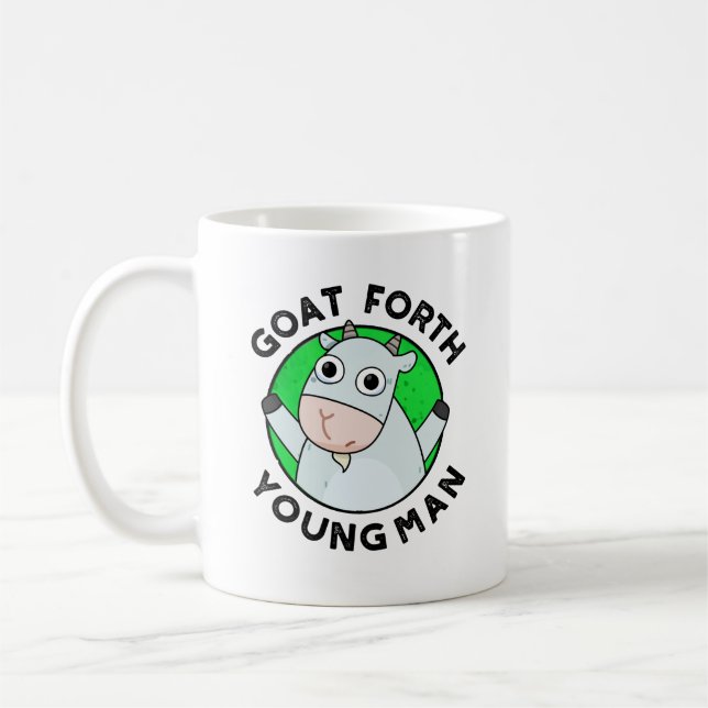 Mug Chèvre Forth Jeune Homme Drôle Animal Pun (Gauche)