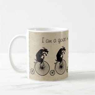 Mug Chèvre montant un vélo