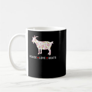 Mug Chèvre Paix Amour Chèvres Ferme Chèvre Amoureux Fi