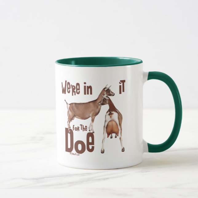 Mug Chèvres dedans pour Doe Dairy Chèvres Cadeaux (Droite)
