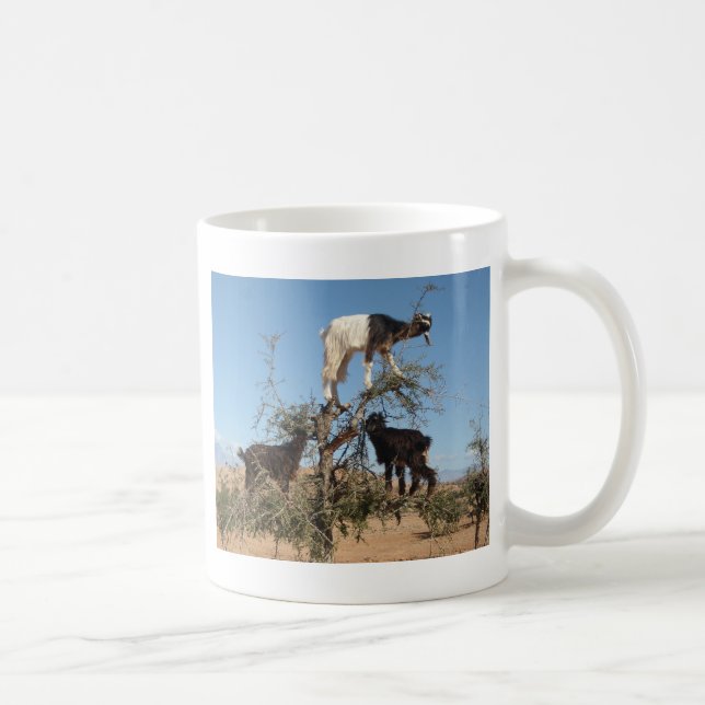 Mug Chèvres drôles dans un arbre (Droite)