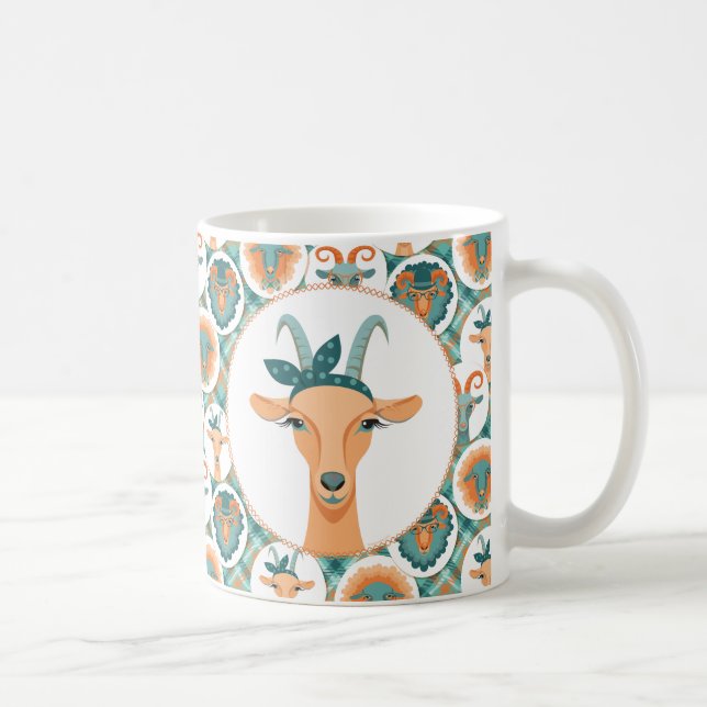 Mug Chèvres Hipster | par TotallyGoatally™ (Droite)