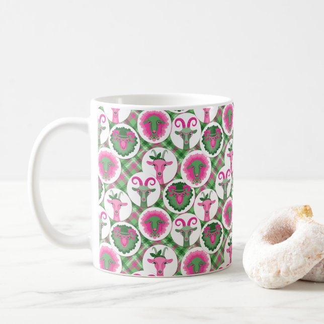 Mug Chèvres Hipster | par TotallyGoatally™ (Avec donut)