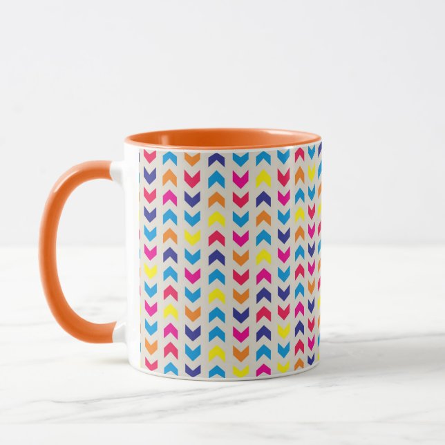 Mug Chevron aztèque coloré (Gauche)