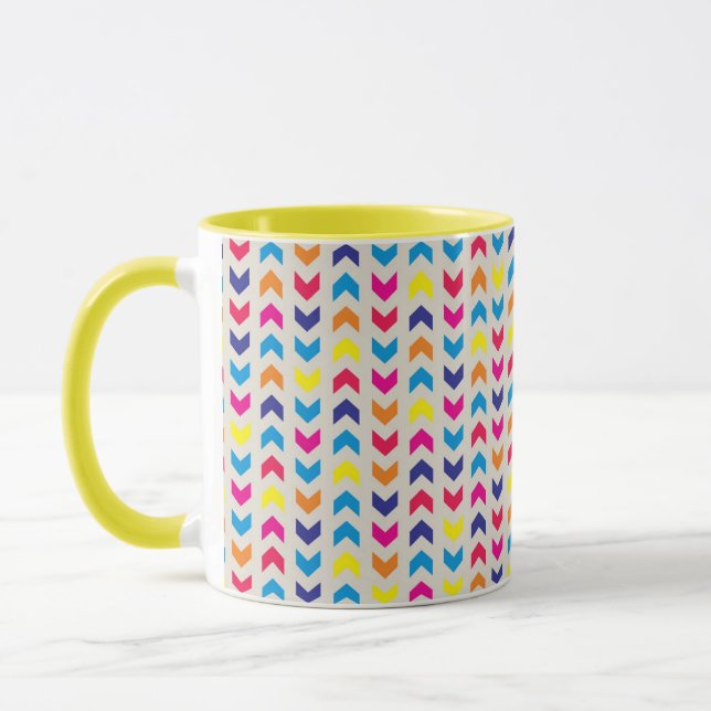 Mug Chevron aztèque coloré (Gauche)