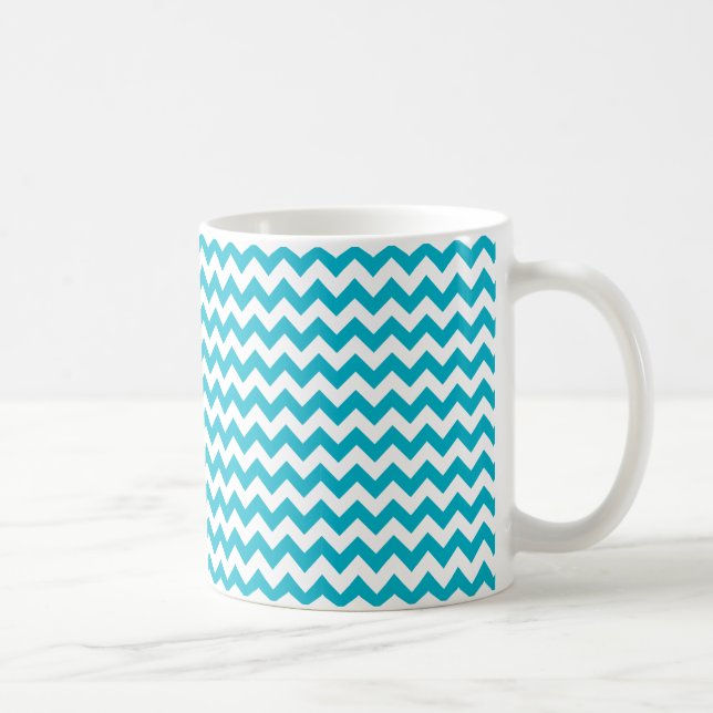 Mug Chevron bleu des Caraïbes (Droite)