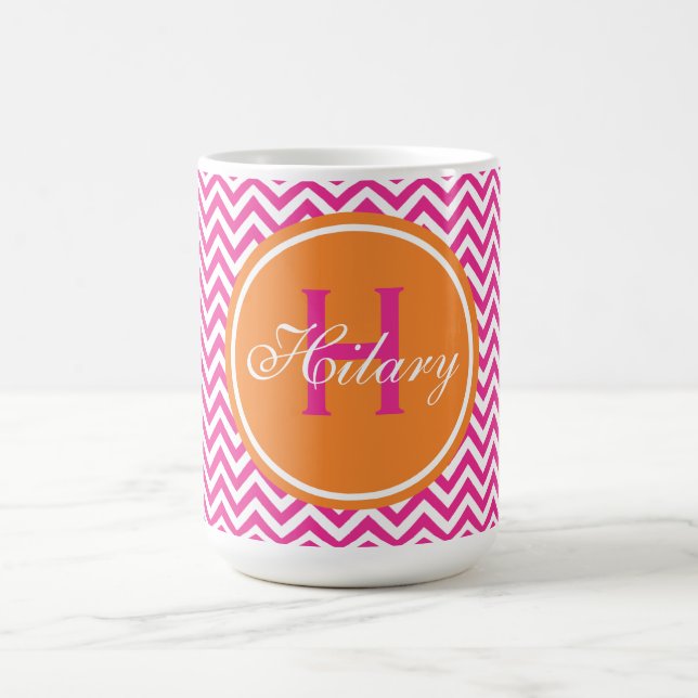 Mug Chevron de très bon goût dans les roses indien (Centre)