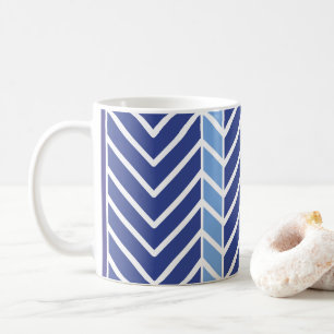 Mug Chevron Motif Blue
