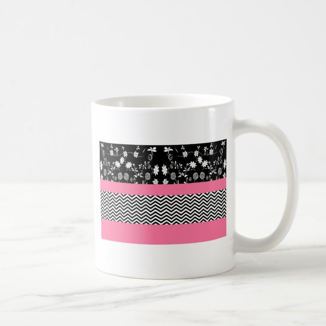 Mug chevron rose (Droite)