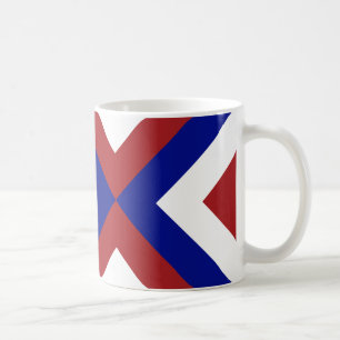 Mug Chevrons rouge, blanc et bleu