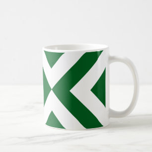 Mug Chevrons verts et blancs